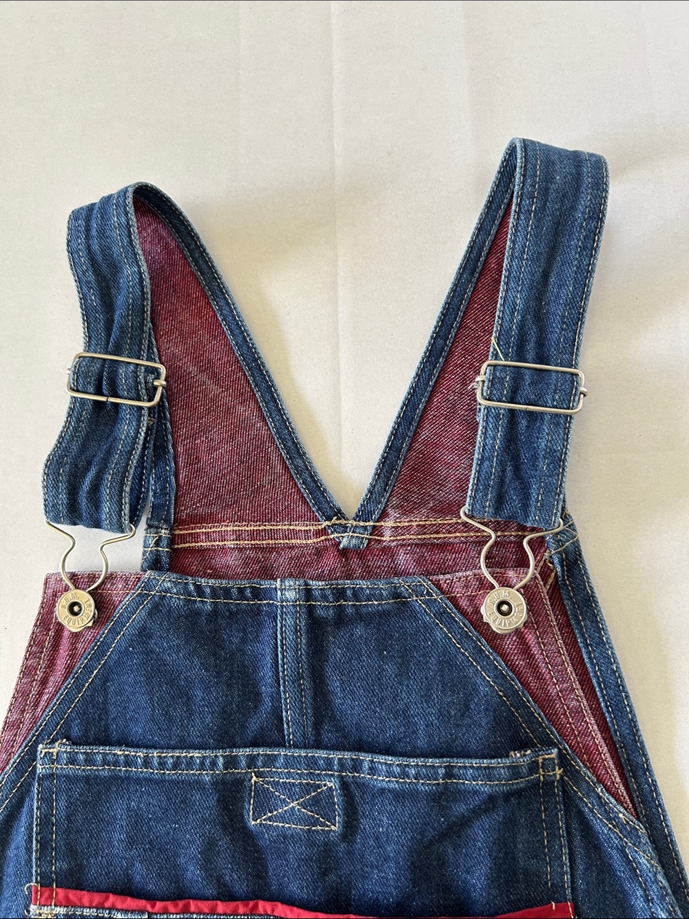 B.U.M. EQUIPMENT RARE VINTAGE SHORT CARPENTER STYLE OVERALLS SIZE S - Picture 5 of 12